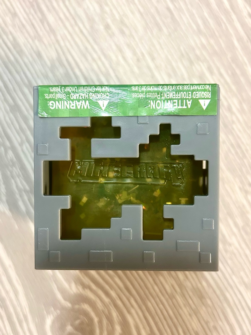 Minecraft Yellow Pixel Block Toy